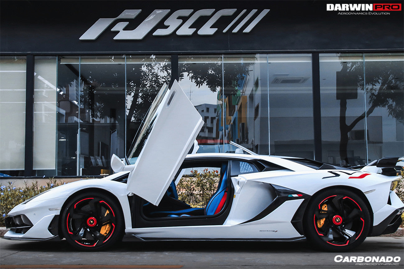 2011-2021 Lamborghini Aventador LP700 LP740 LP750 Coupe/Roadster SVJ Style Part Dry Carbon Fiber Rear Bumper - Carbonado