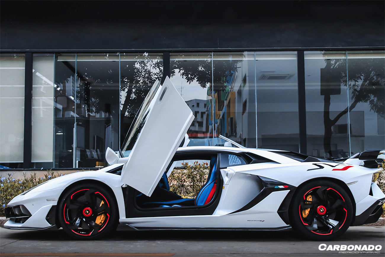 2011-2021 Lamborghini Aventador LP700 LP740 LP750 Coupe/Roadster SVJ Style Part DRY Carbon Fiber Engine Hood And Wing - Carbonado