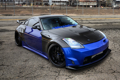 2003-2008 Nissan 350Z DL Style Wide Fender Set - Carbonado