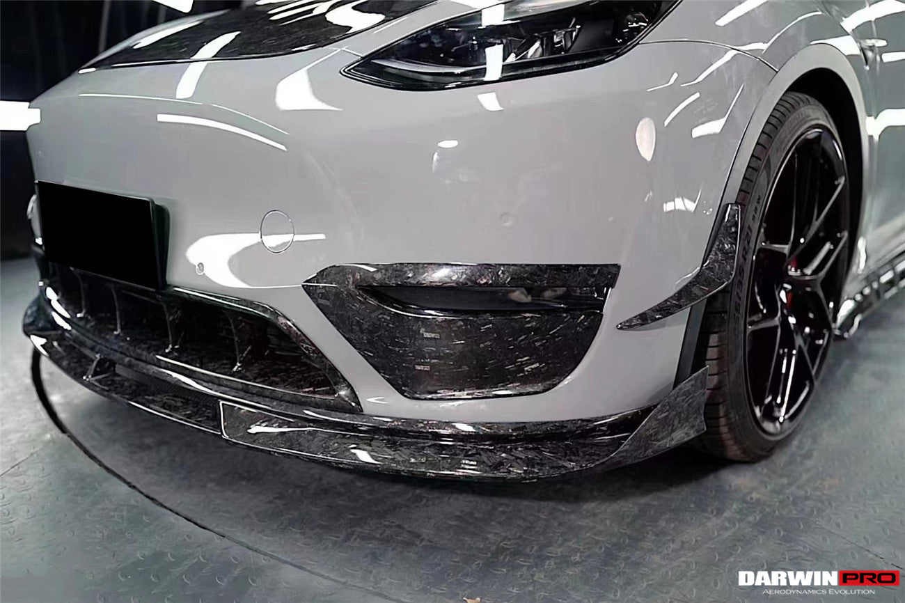 2020-2023 Tesla Model Y IMP Performance Carbon Fiber Front Canards - DarwinPRO Aerodynamics