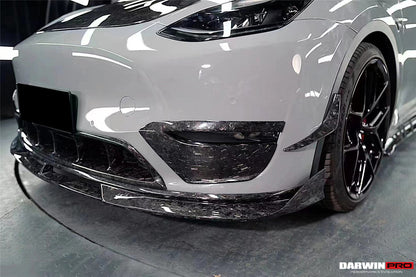 2020-2023 Tesla Model Y IMP Performance Carbon Fiber Front Canards - DarwinPRO Aerodynamics