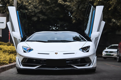 2011-2021 Lamborghini Aventador LP700 LP740 LP750 Coupe/Roadster SVJ Style Part Dry Carbon Fiber Front Bumper - Carbonado