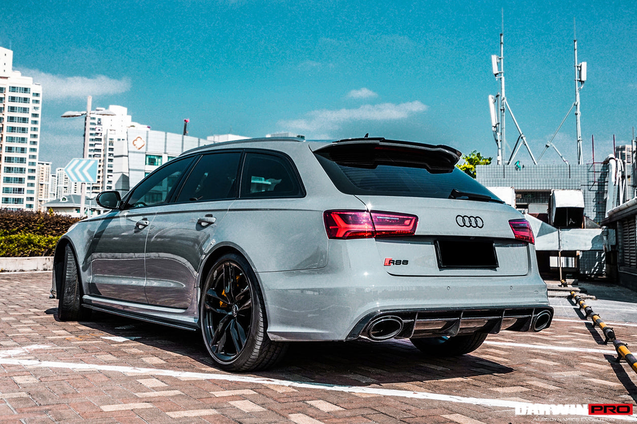 2013-2018 Audi RS6 Avant Carbon Fiber Rear Lip - DarwinPRO Aerodynamics
