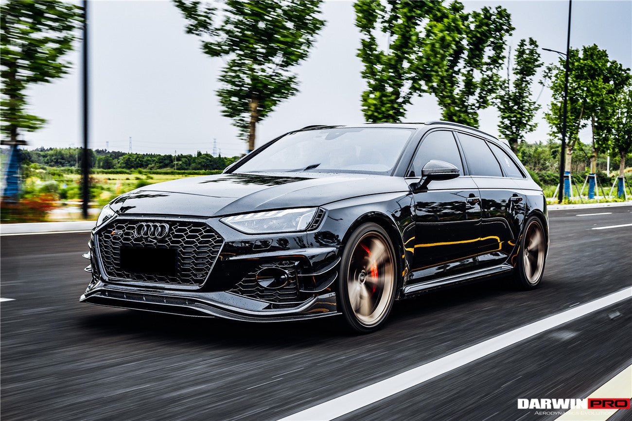 2020-2022 Audi RS4 B9.5 BKSS Style Carbon Fiber Front Lip - DarwinPRO Aerodynamics