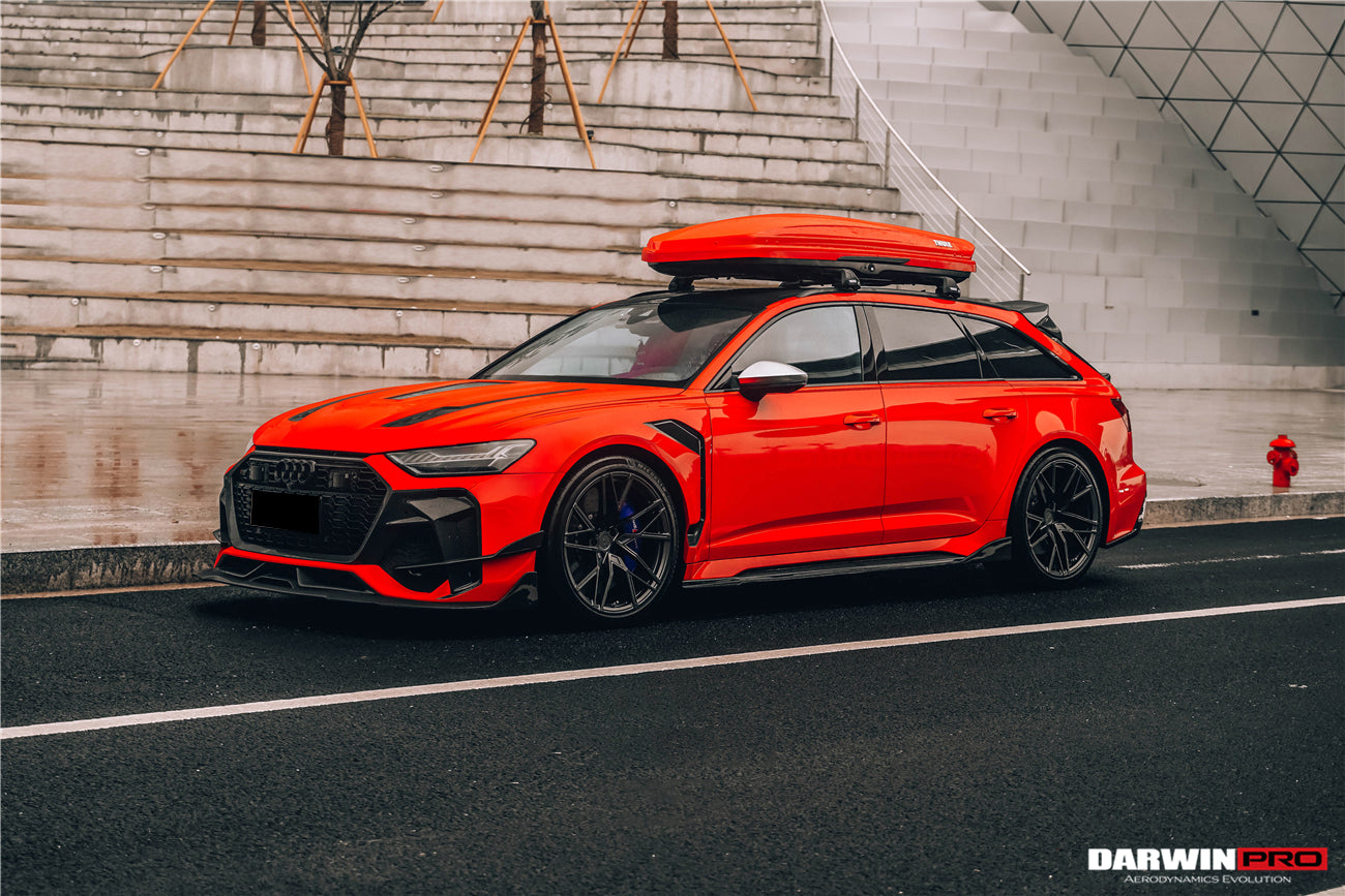 2019-2023 Audi RS6 Avant C8 IMP Performance Partial Carbon Fiber Hood - DarwinPRO Aerodynamics