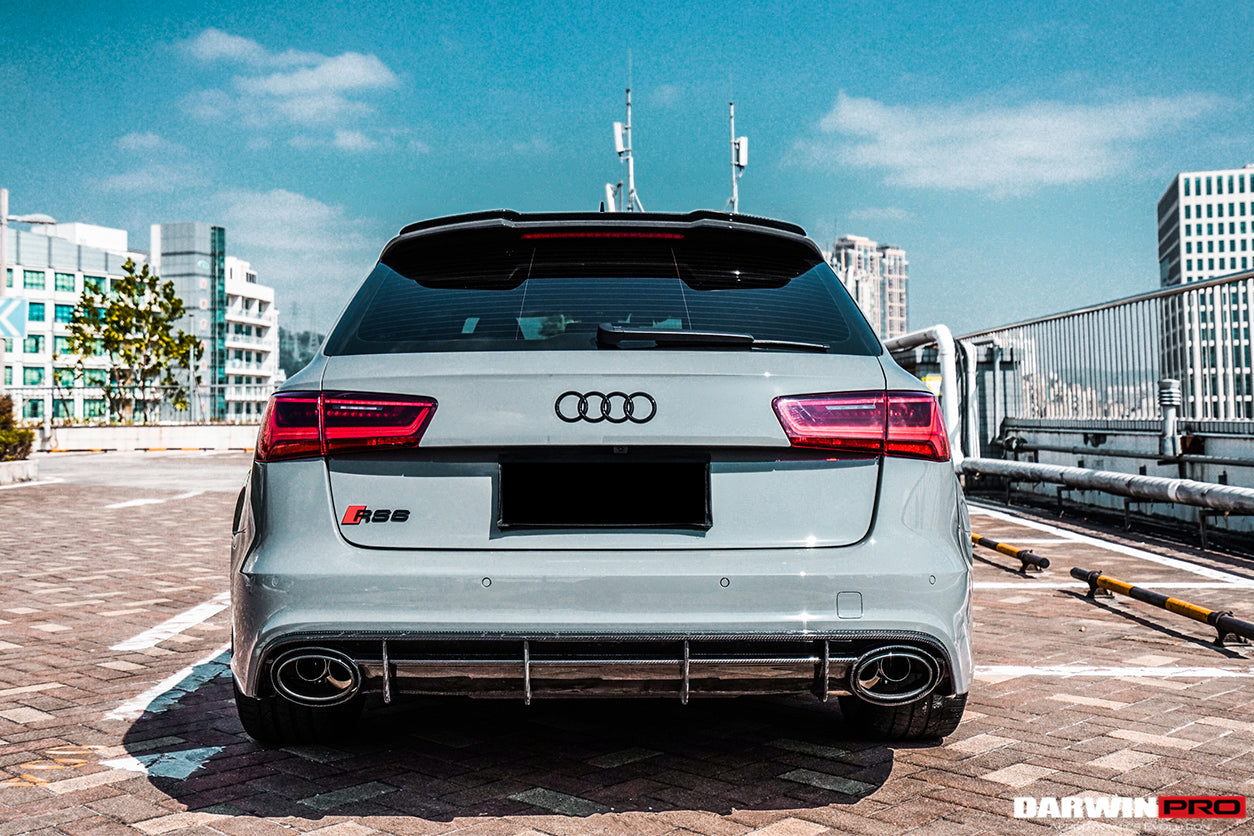 2013-2018 Audi RS6 Avant Carbon Fiber Rear Lip - DarwinPRO Aerodynamics