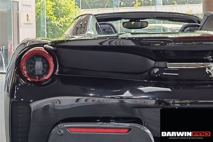 2015-2020 Ferrari 488 Spyder Pista Style Rear Bumper & Wing - DarwinPRO Aerodynamics