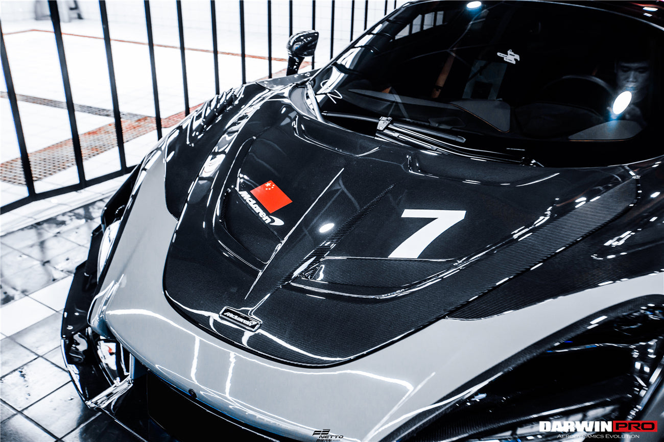 2017-2021 McLaren 720s Se²NWB Style Carbon Fiber Hood - DarwinPRO Aerodynamics