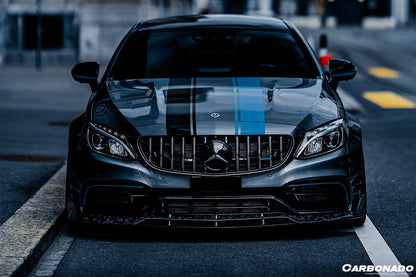 2015-2018 Mercedes Benz W205 C63/S AMG Coupe BR Style Front Lip - Carbonado