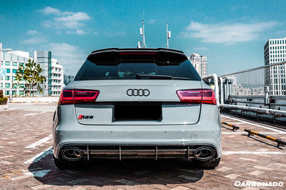 2013-2018 Audi RS6 Avant MN Style Carbon Fiber Roof Spoiler - Carbonado