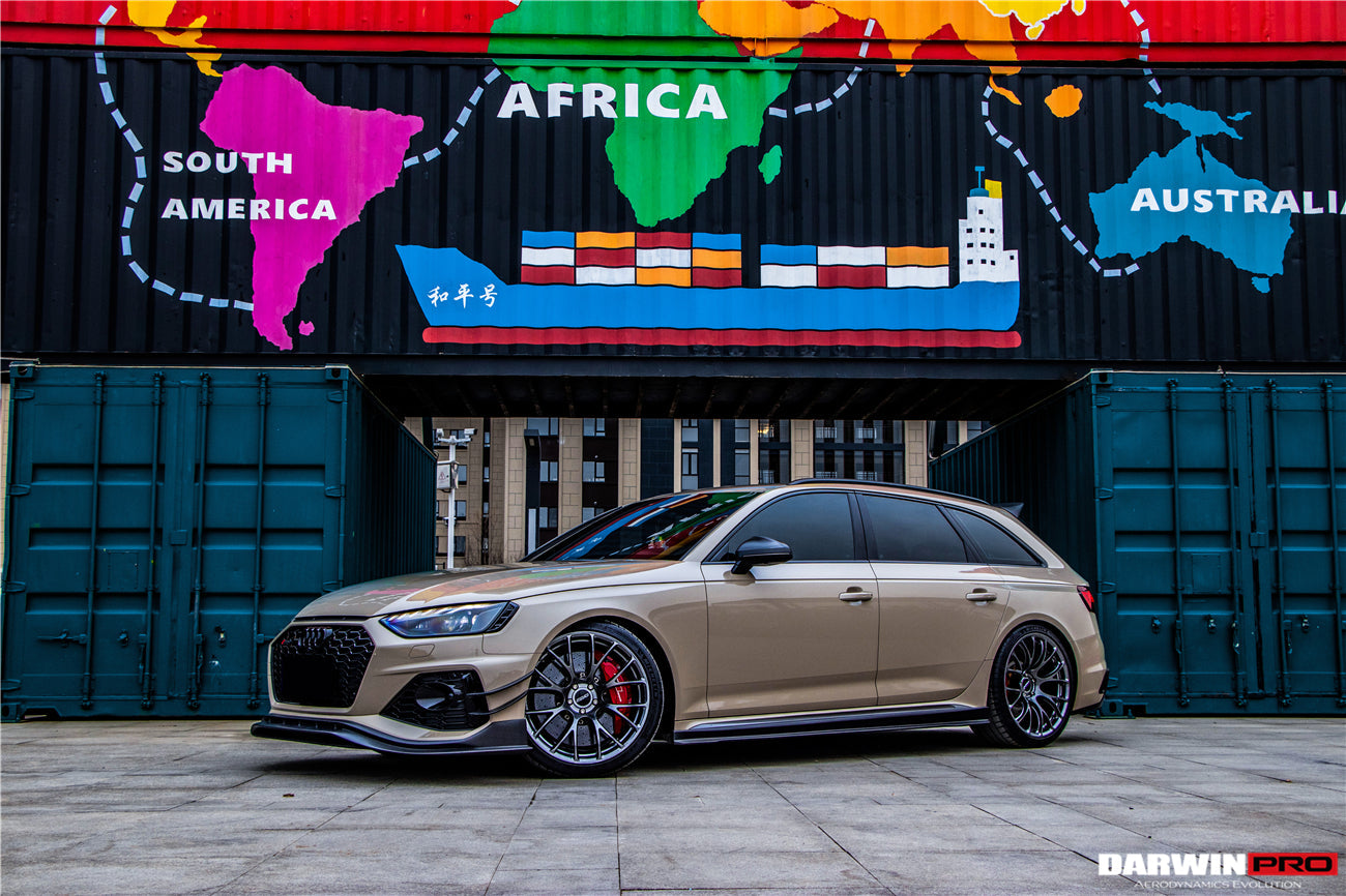 2020-2022 Audi RS4 B9.5 BKSS Style Carbon Fiber Front Lip - DarwinPRO Aerodynamics
