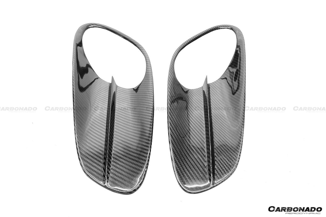 2020-2023 McLaren GT WP Style Dry Carbon Fiber Side Air Intake Vents - Carbonado