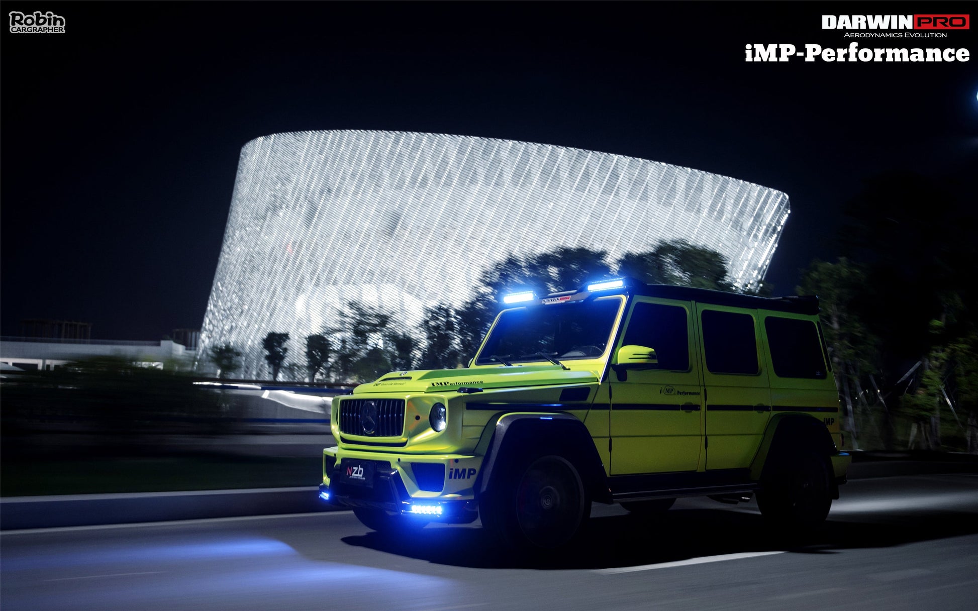 2006-2018 Mercedes Benz W463 G Class Wagon IMP Performance Front Roof Spoiler - DarwinPRO Aerodynamics