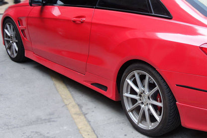 2010-2013 Mercedes Benz E Class W207 Coupe LRS Style Side Skirts - Carbonado