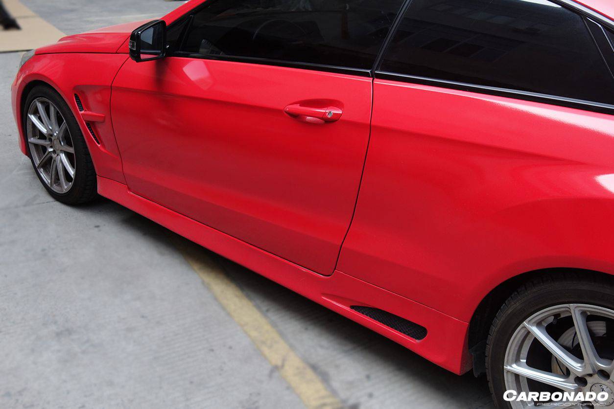 2010-2013 Mercedes Benz E Class W207 Coupe LRS Style Side Skirts - Carbonado Aero