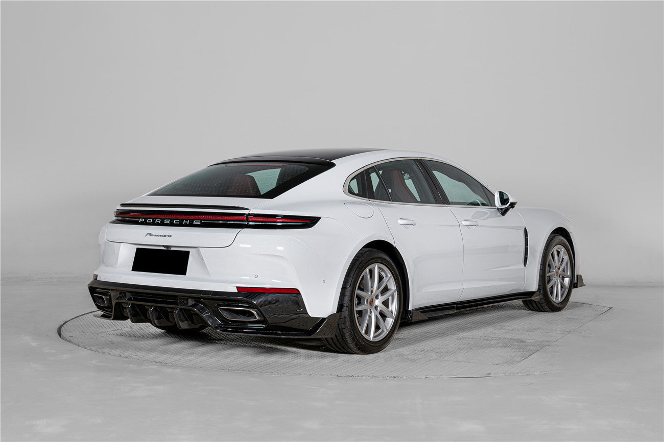 2017-2023 Porsche Panamera 971 KDA Style Autoclave Carbon Fiber Side Skirts