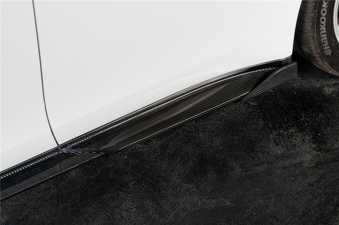 2017-2023 Porsche Panamera 971 KDA Style Autoclave Carbon Fiber Side Skirts