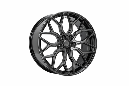 E028 Gloss Black 20x8.5 ET35 5x112 – (Square Set of 4)