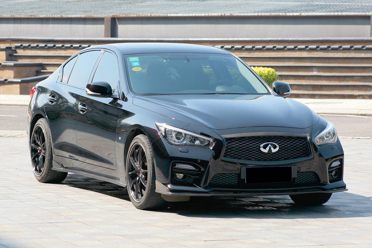 2014-2017 Infiniti Q50 Sedan SN Style Front Lip - Carbonado