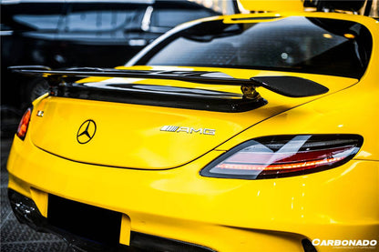 2010-2015 Mercedes Benz W197 SLS AMG BKSS Style Carbon Fiber Trunk Spoiler - Carbonado