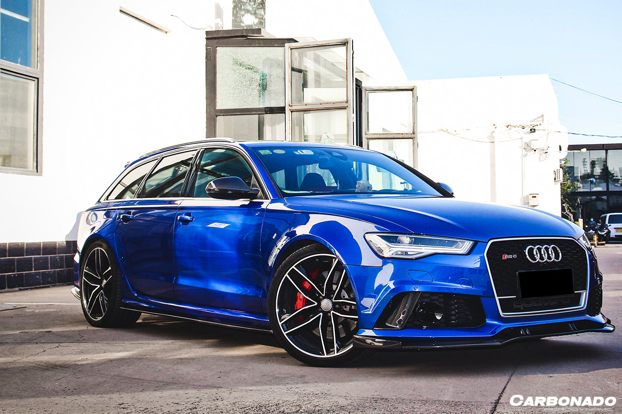 2013-2018 Audi RS6 Avant MN Style Carbon Fiber Side Skirts - Carbonado