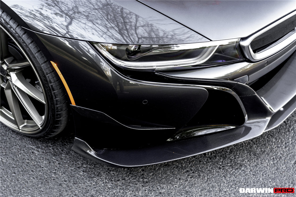2014-2018 BMW i8 BZK Carbon Fiber Front Canards - DarwinPRO Aerodynamics