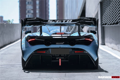 2017-2022 McLaren 720s Se²GTR Style Trunk Wing w/ Side Caps - DarwinPRO Aerodynamics