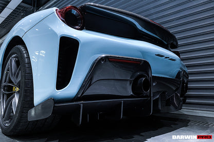2015-2020 Ferrari 488 GTB Pista Style Rear Bumper & Wing - DarwinPRO Aerodynamics