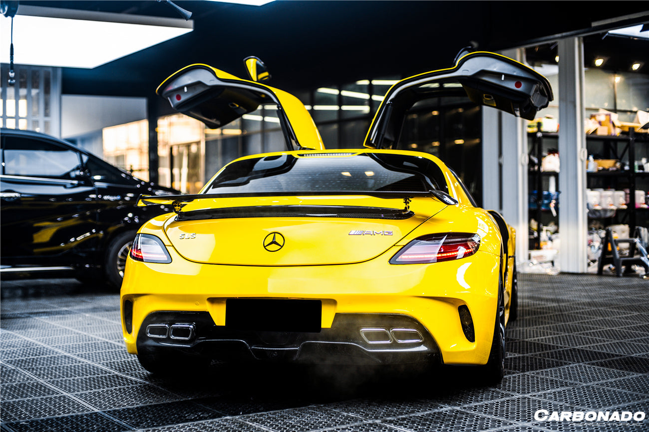 2010-2015 Mercedes Benz W197 SLS AMG BKSS Style Carbon Fiber Trunk Spoiler - Carbonado Aero