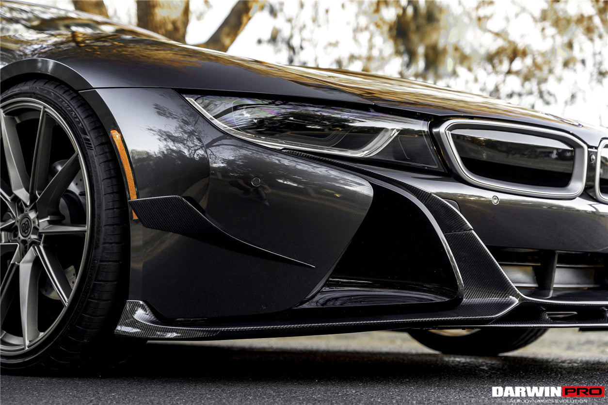 2014-2018 BMW i8 BZK Carbon Fiber Front Canards - DarwinPRO Aerodynamics