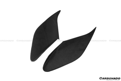 2015-2020 Ferrari 488 GTB/Spyder MSY Style Carbon Fiber Side Air Intake Fins - Carbonado