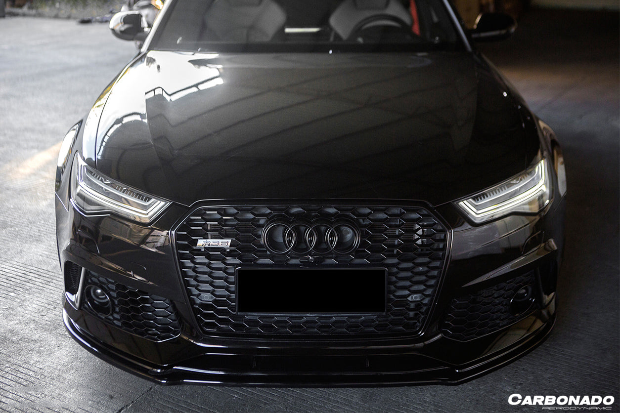 2013-2018 Audi RS6 Avant MN Style Carbon Fiber Front Lip - Carbonado