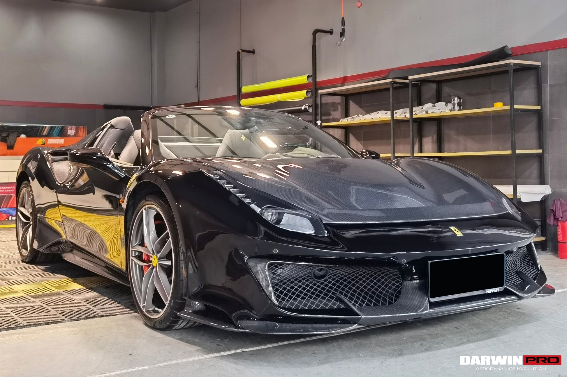 2015-2020 Ferrari 488 GTB/Spyder Pista Style Side Skirts - DarwinPRO Aerodynamics