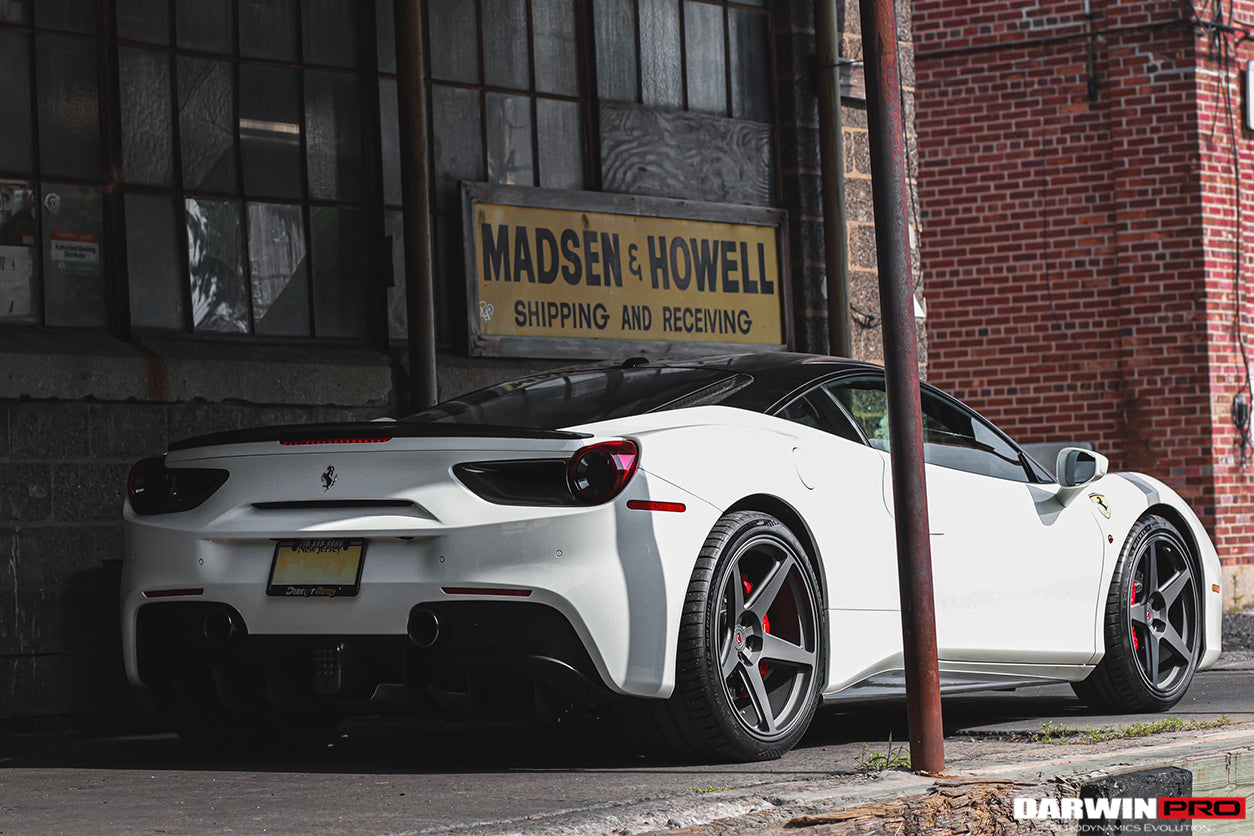 2015-2020 Ferrari 488 GTB BKSS Style Carbon Fiber Trunk Spoiler - DarwinPRO Aerodynamics