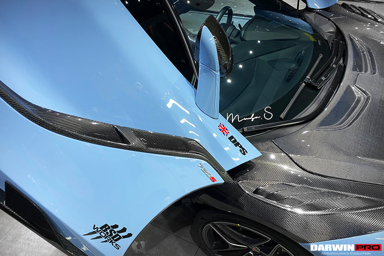 2017-2021 McLaren 720s Se²NWB Style Carbon Fiber Side Door Trims - DarwinPRO Aerodynamics