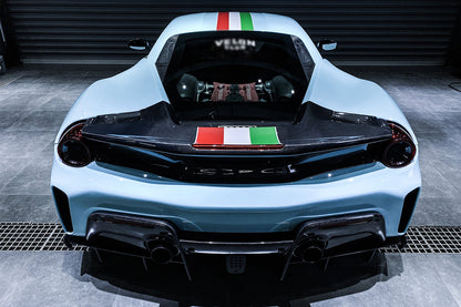 2015-2020 Ferrari 488 GTB Pista Style Rear Bumper & Wing - DarwinPRO Aerodynamics