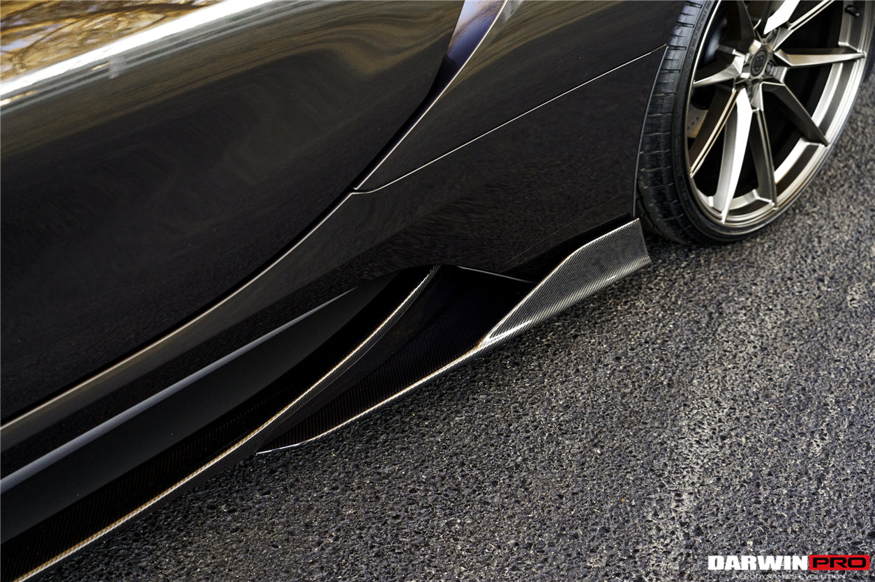 2014-2018 BMW i8 BZK Carbon Fiber Side Skirts - DarwinPRO Aerodynamics