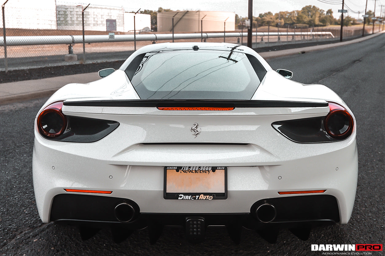 2015-2020 Ferrari 488 GTB BKSS Style Carbon Fiber Trunk Spoiler - DarwinPRO Aerodynamics