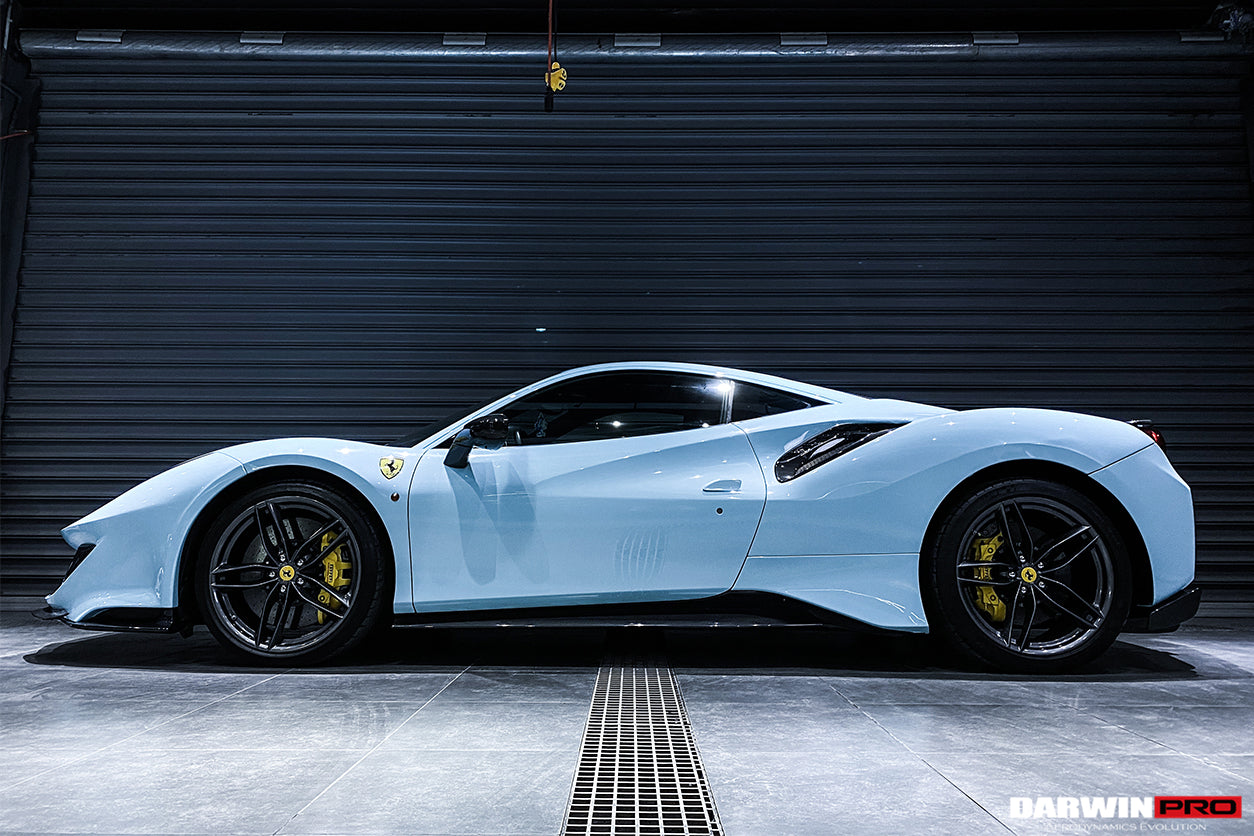 2015-2020 Ferrari 488 GTB/Spyder Pista Style Quarter Panel Side Scoops - DarwinPRO Aerodynamics