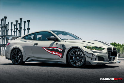 2021-UP BMW M4 G82/G83 BKSSII Style Front Bumper and Front Fender and Side Skirts - DarwinPRO Aerodynamics