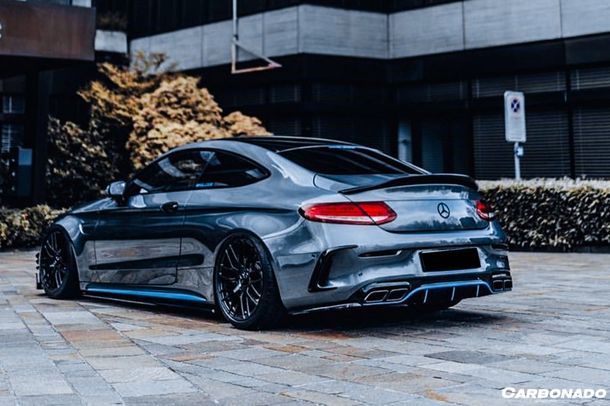 2015-2021 Mercedes Benz C-Class W205 Coupe PS Style Trunk Spoiler - Carbonado