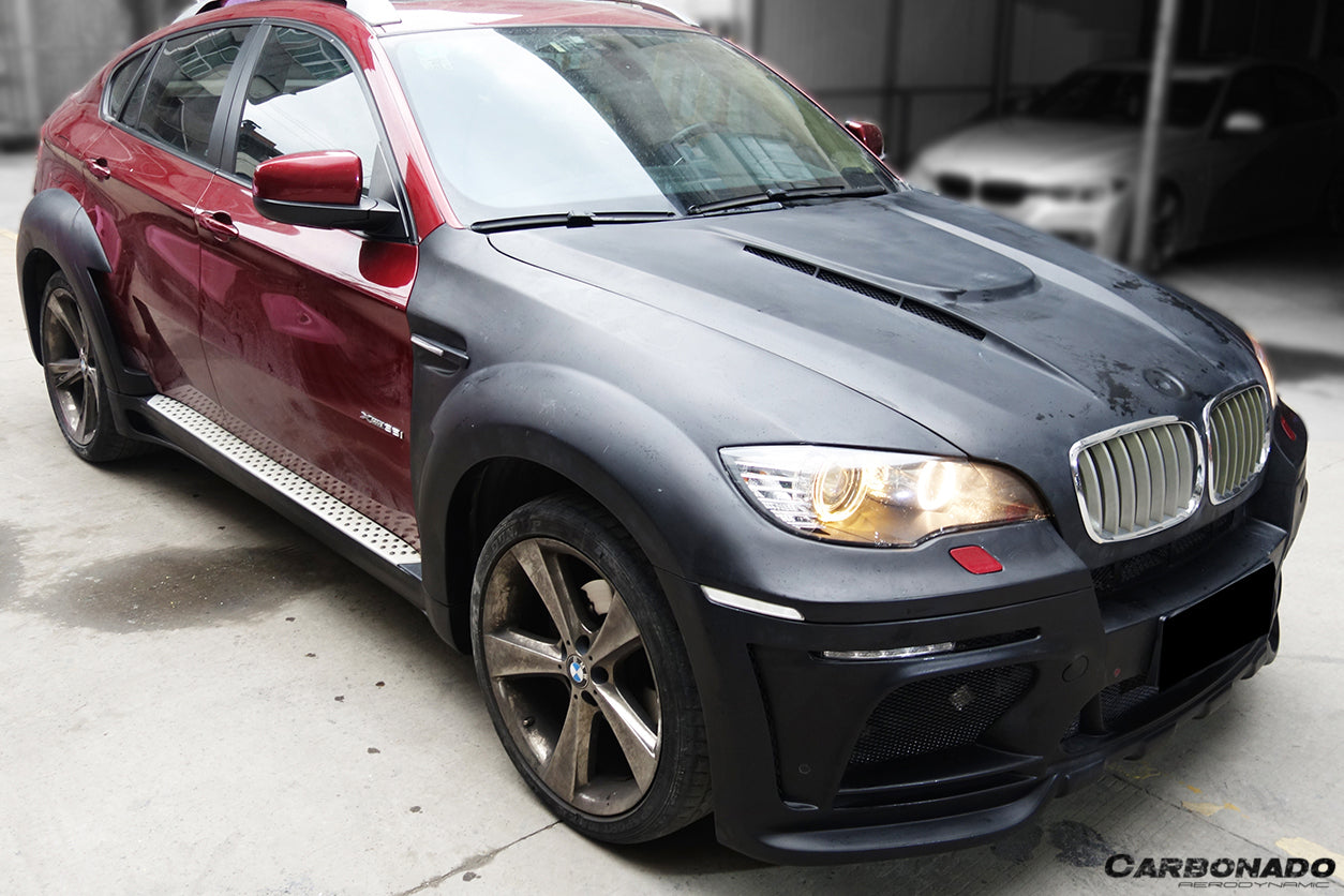 2009-2014 BMW E71 X6 HM-II Style Auto Full Wide Body Kit - Carbonado