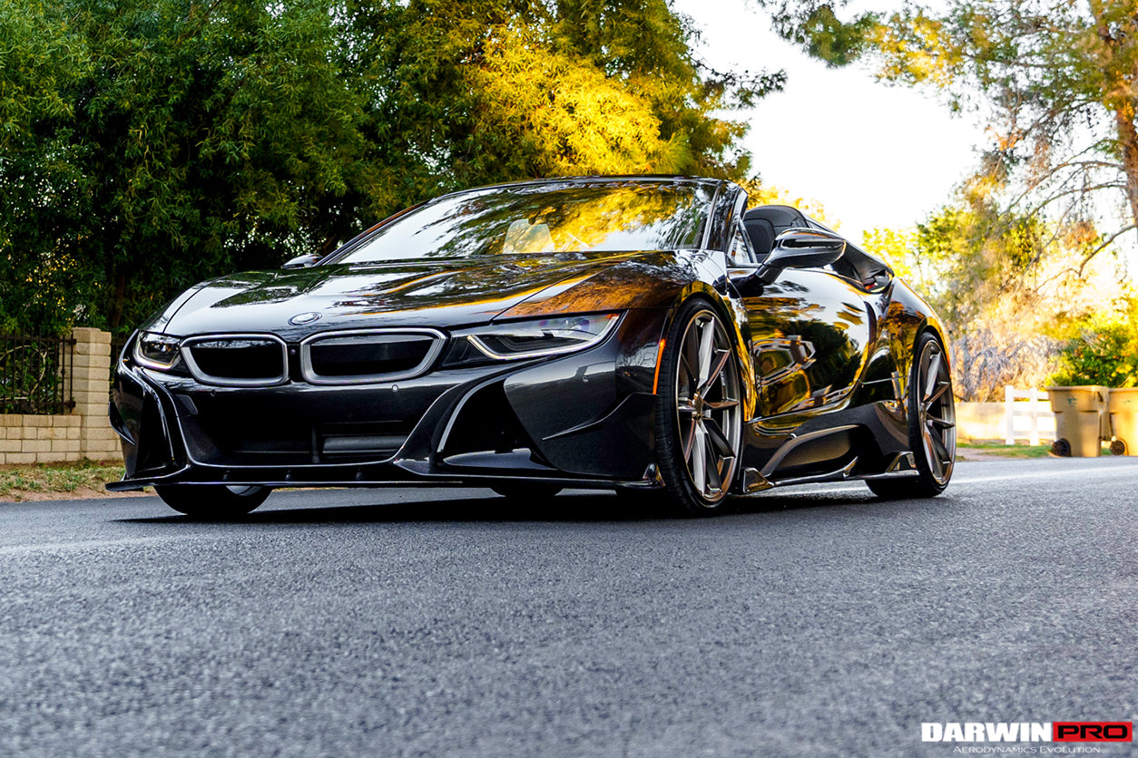 2014-2018 BMW i8 BZK Carbon Fiber Side Skirts - DarwinPRO Aerodynamics