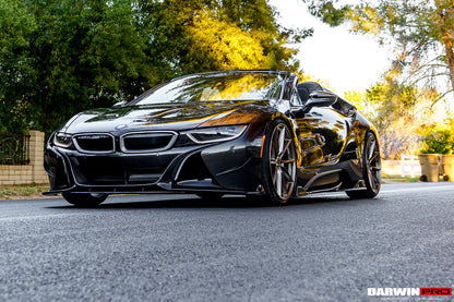 2014-2018 BMW i8 BZK Carbon Fiber Side Skirts - DarwinPRO Aerodynamics