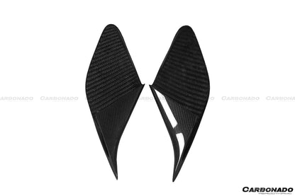2015-2020 Ferrari 488 GTB/Spyder MSY Style Carbon Fiber Side Air Intake Fins - Carbonado
