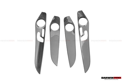 2015-2021 Mercedes Benz W205 C63/S AMG Sedan Carbon Fiber Interior Door Panel Trim Cover Strip - DarwinPRO Aerodynamics