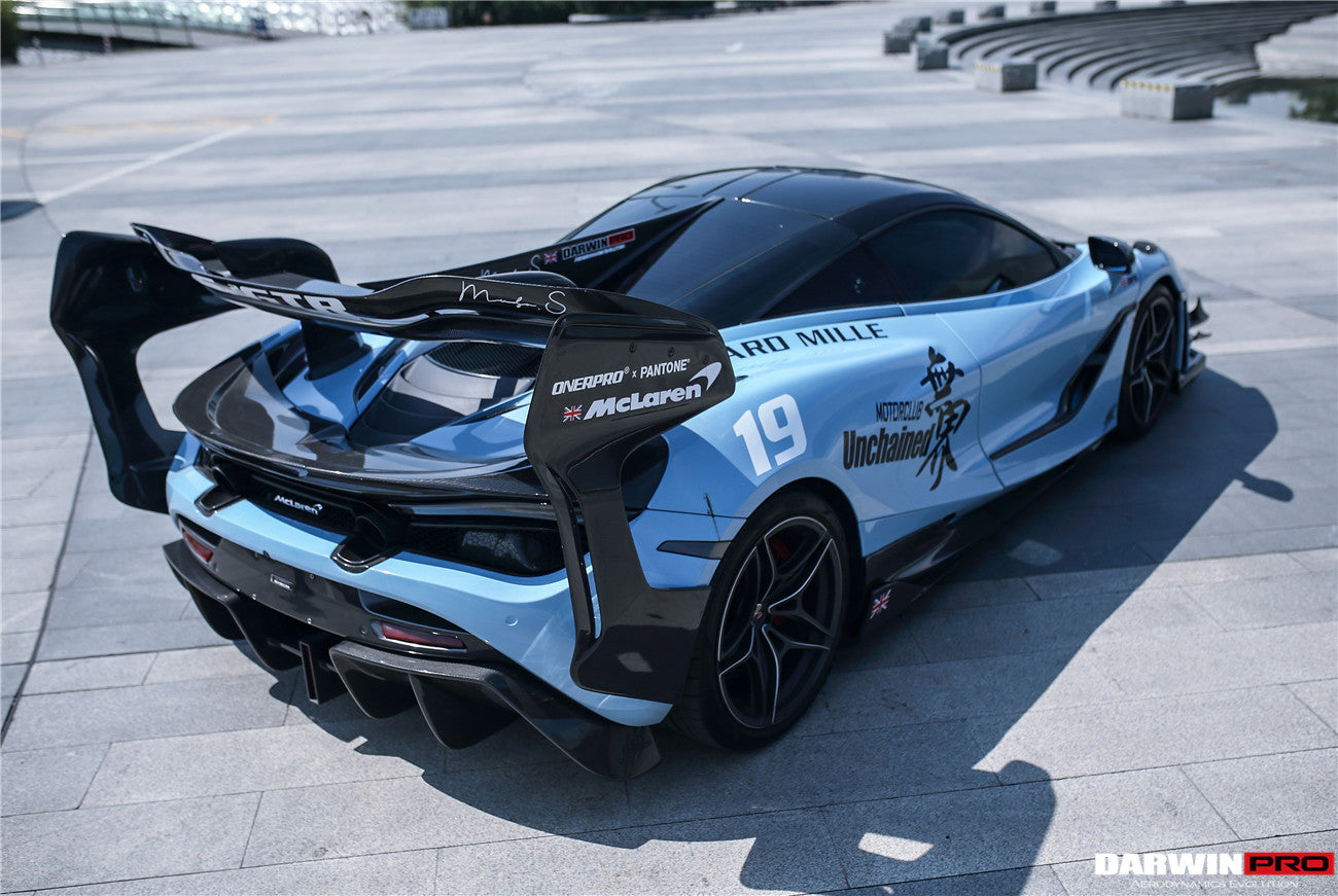 2017-2021 McLaren 720s Se²NWBII Style Carbon Fiber Rear Diffuser - DarwinPRO Aerodynamics