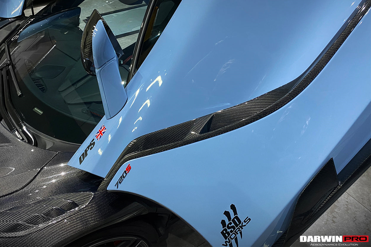 2017-2021 McLaren 720s Se²NWB Style Carbon Fiber Side Door Trims - DarwinPRO Aerodynamics