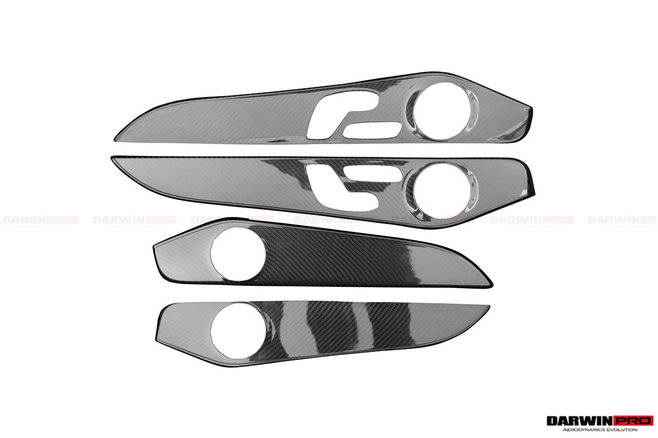2015-2021 Mercedes Benz W205 C63/S AMG Sedan Carbon Fiber Interior Door Panel Trim Cover Strip - DarwinPRO Aerodynamics