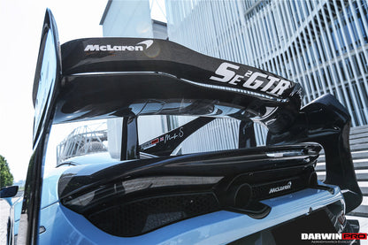 2017-2022 McLaren 720s Se²GTR Style Trunk Wing w/ Side Caps - DarwinPRO Aerodynamics